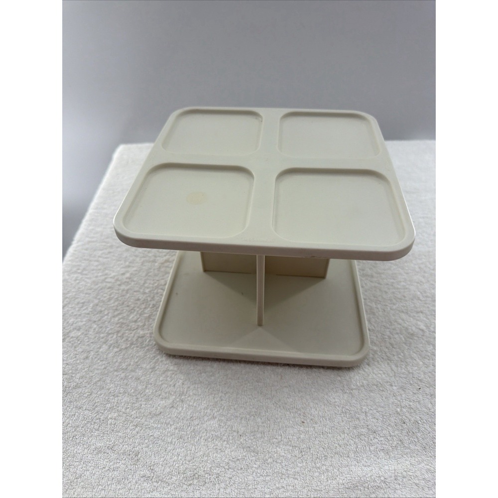 Tupperware Modular Mates 2164A-2 Beige Spice Rack Carousel Lazy Susan